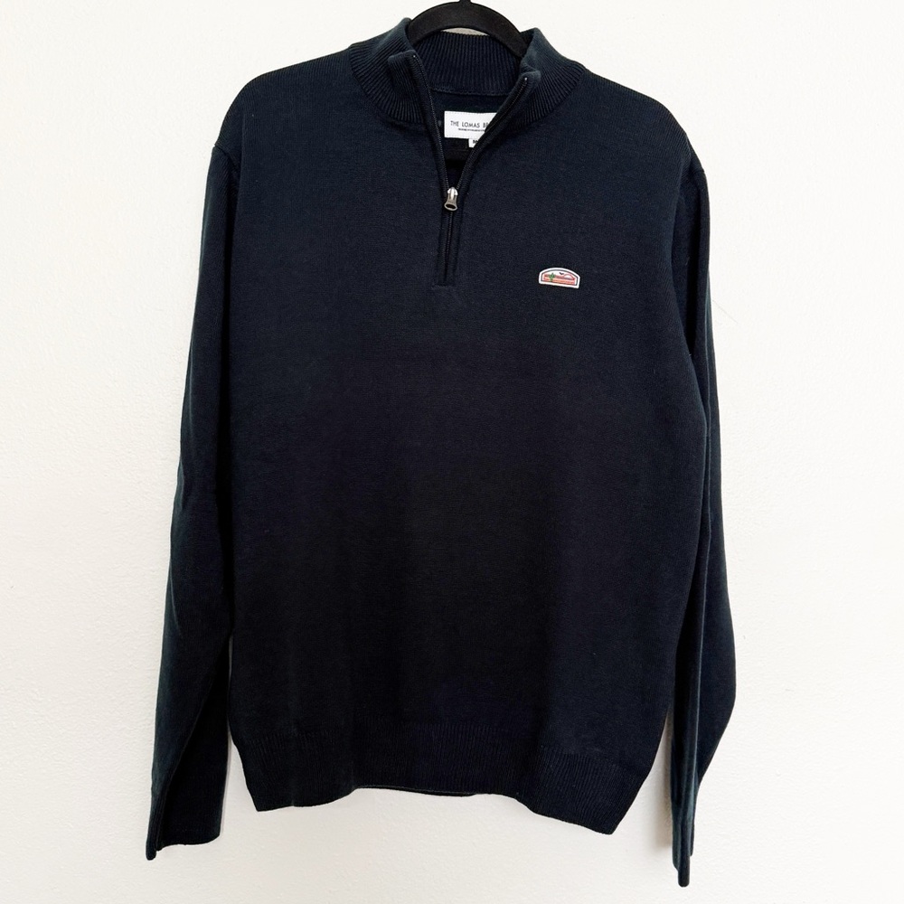 The Lomas Brand Mens Quarter Zip Sweater - Picture 9 of 9
